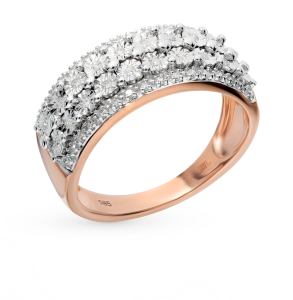 золотое кольцо с бриллиантами