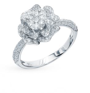 золотое кольцо с бриллиантами