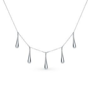 серебряное шейное украшение