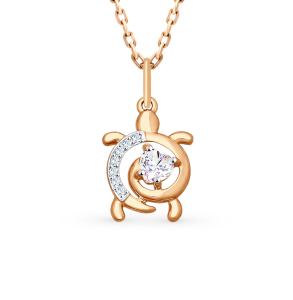 золотая подвеска с фианитами SOKOLOV 035275*