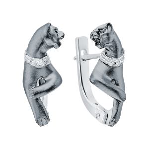 золотые серьги с бриллиантами