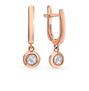 Золотые серьги «Бриллианты Якутии»