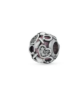 серебряная подвеска - шарм с алпанитом и фианитами