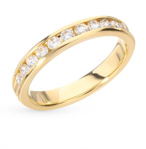 золотое кольцо с бриллиантами