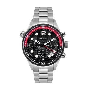 Мужские часы с хронографом на стальном браслете