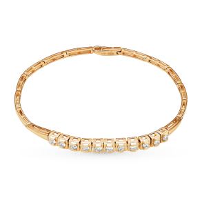 золотой браслет с бриллиантами