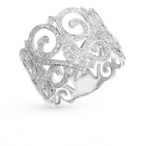 золотое кольцо с бриллиантами