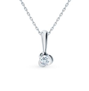 золотая подвеска с бриллиантами