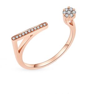 золотое кольцо с бриллиантами