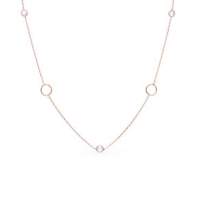 золотое шейное украшение с фианитами