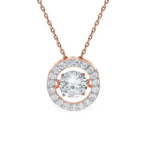 золотая подвеска с фианитами