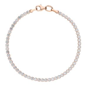 золотой браслет с фианитами