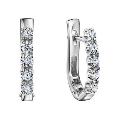 Золотые серьги «Бриллианты Якутии»