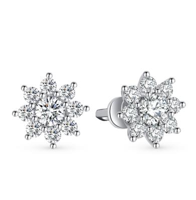 Золотые серьги с бриллиантами