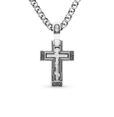 Серебряный крест-подвеска ДИАМИДА 12 