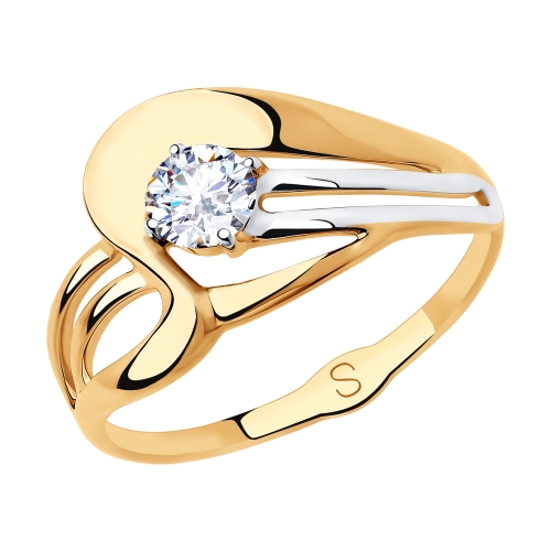 Золотое кольцо с фианитами SOKOLOV 018206 в Нижнем Новгороде