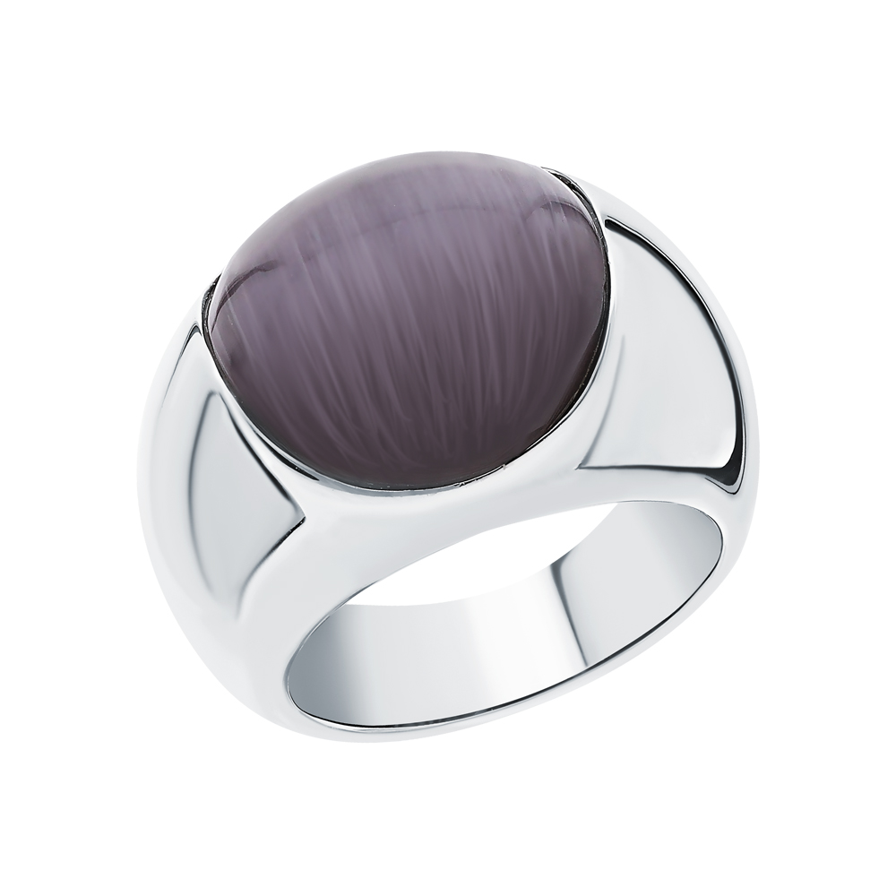 Серебряное кольцо с ювелирным стеклом в Екатеринбурге