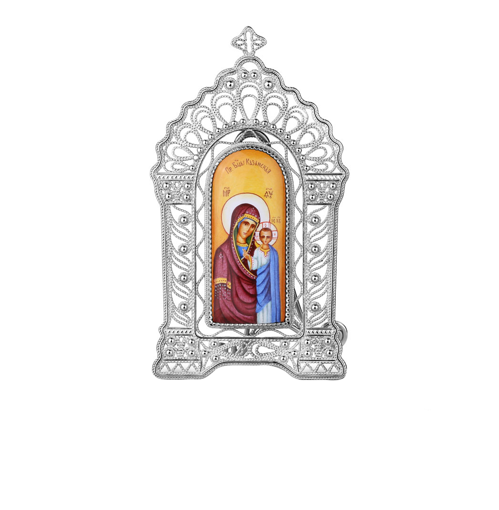 Серебряная икона "Казанская Богородица" в Самаре