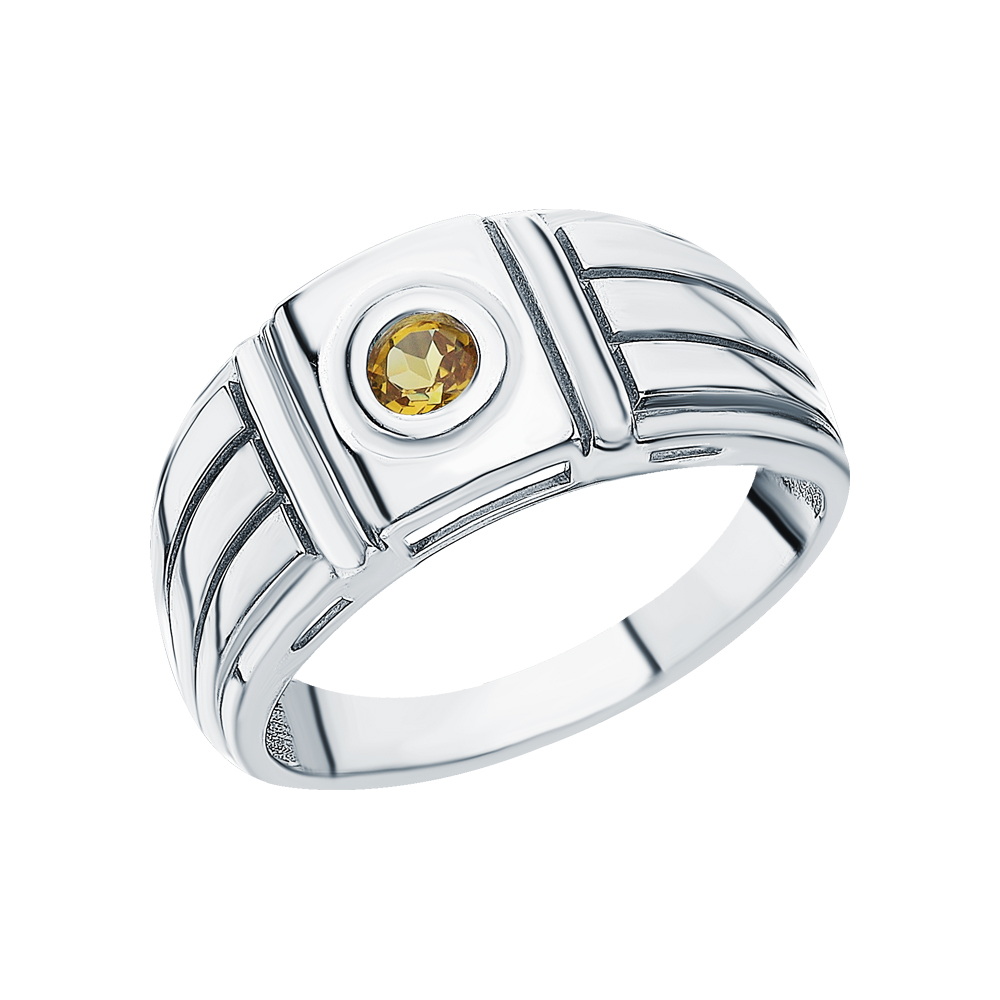 Фото «Серебряное кольцо с фианитами и султанитами»