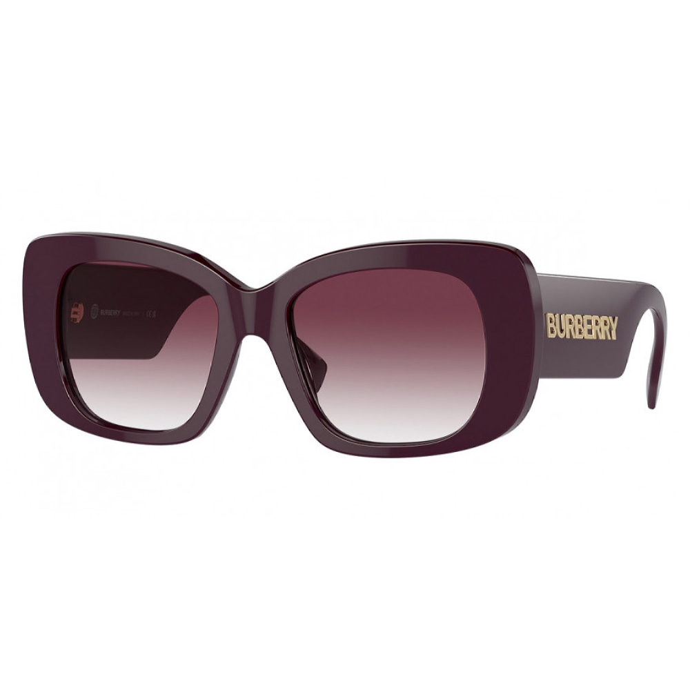 Женские солнцезащитные очки из Италии марки BURBERRY из коллекции Square модель 0BE441039798H52 в Новосибирск