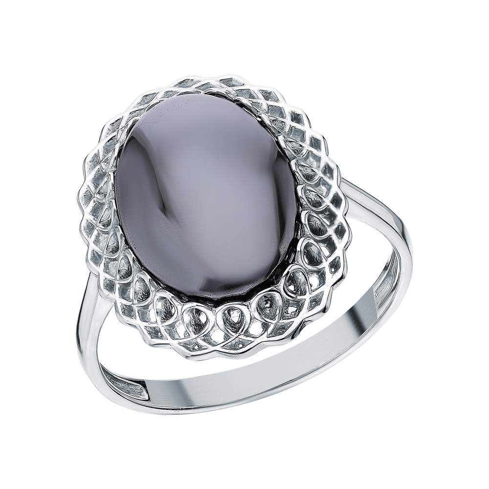 Серебряное кольцо с гематитом в Самаре