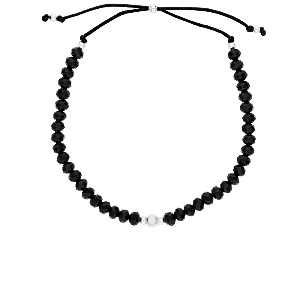 Браслет из серебра со стеклом