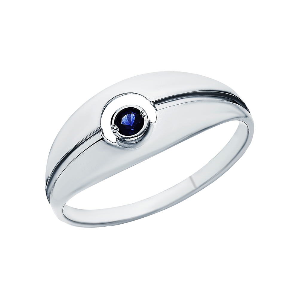 Серебряное кольцо с сапфирами в Краснодаре