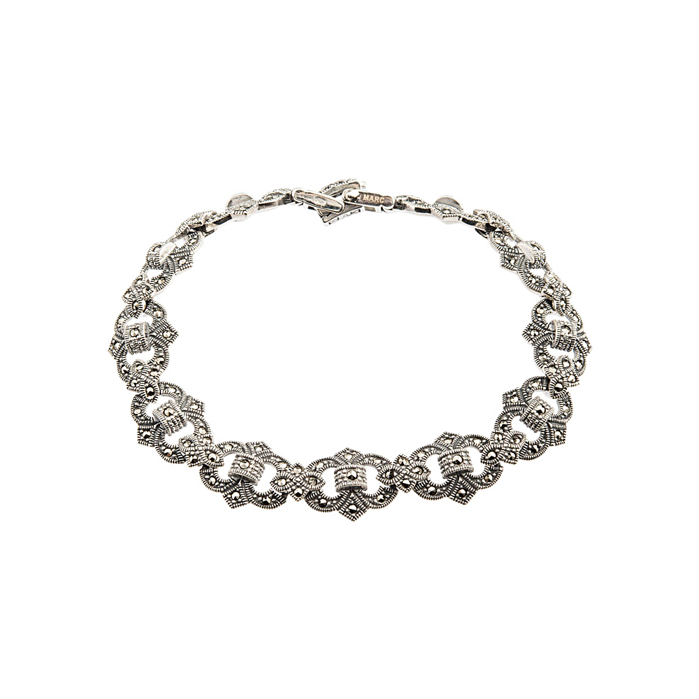 Серебряный браслет с марказитами swarovski SUNLIGHT BR210-013: белое ...