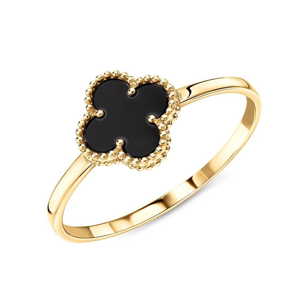 Золотое кольцо с агатами природными в Санкт-Петербурге