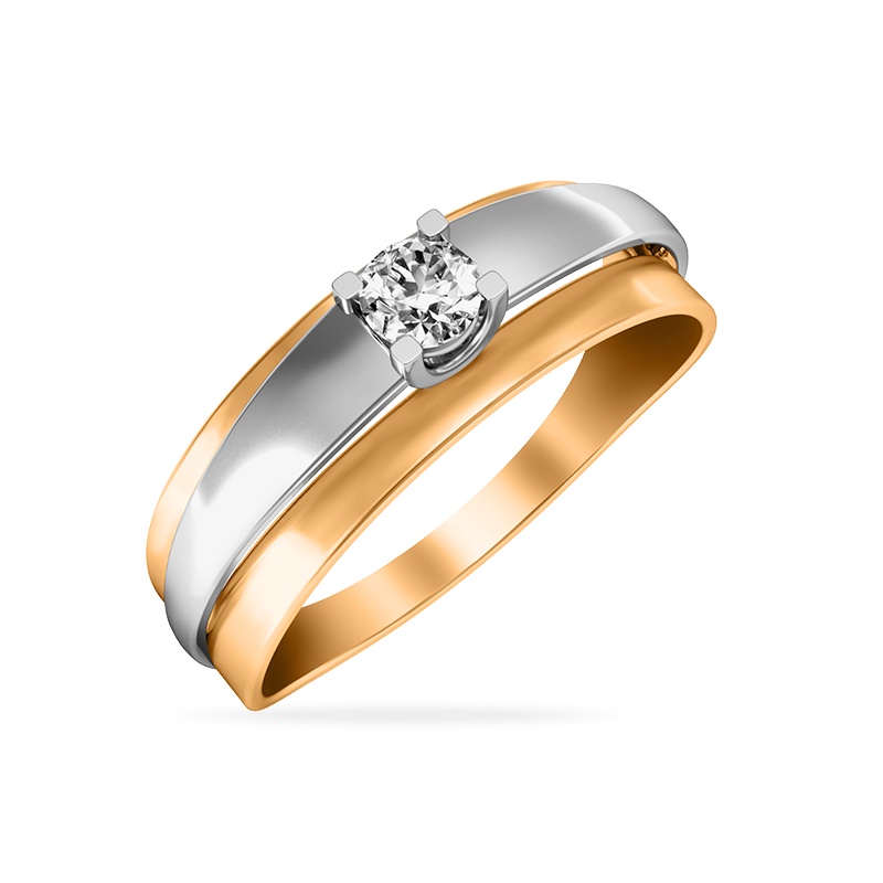 Золотое кольцо с фианитами в Краснодаре