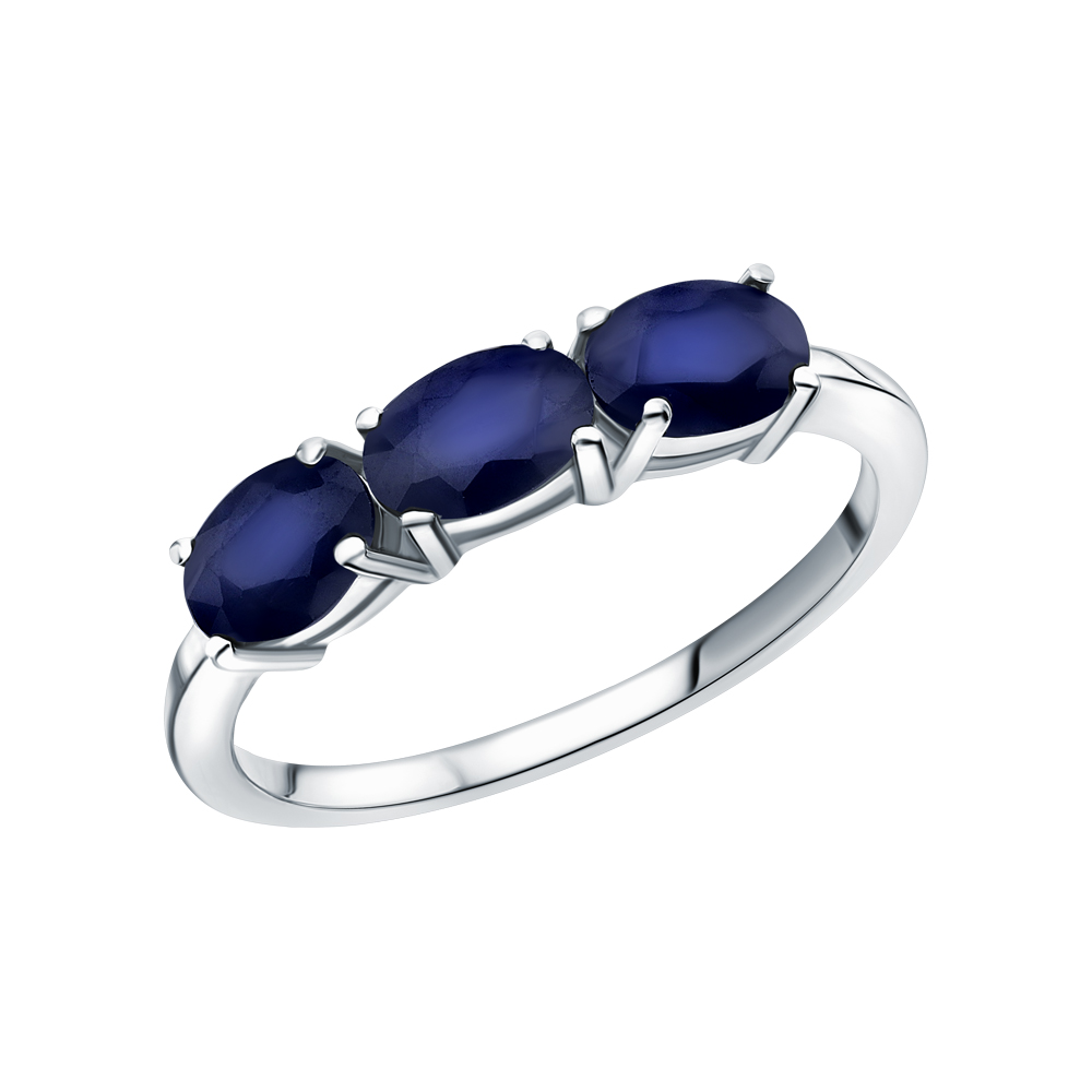 Фото «Серебряное кольцо с сапфирами»