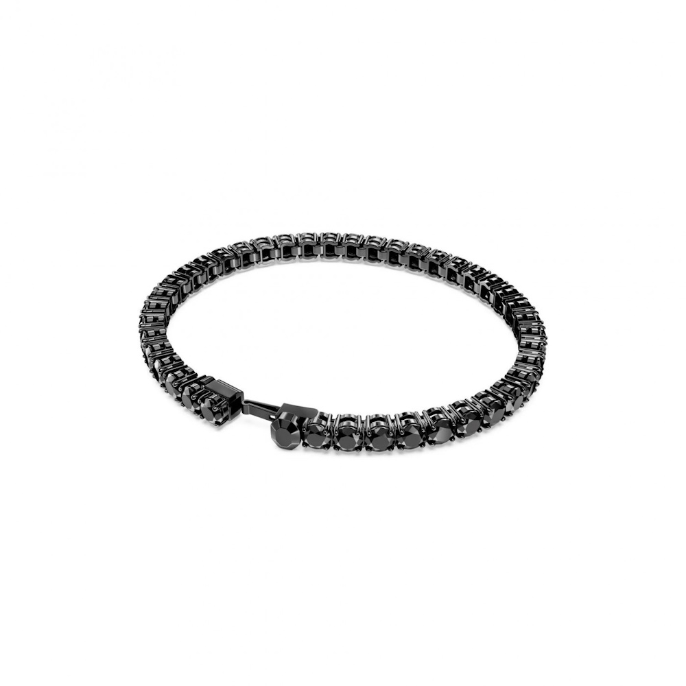 Стальной браслет с кристаллами Swarovski SWAROVSKI 5664154: чёрная ...