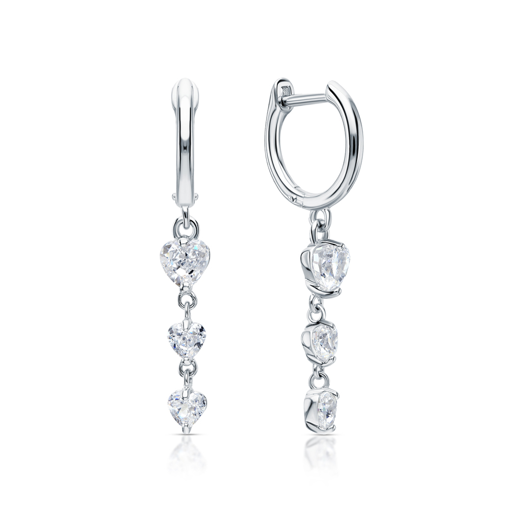 Фото «Серебряные серьги с фианитами»