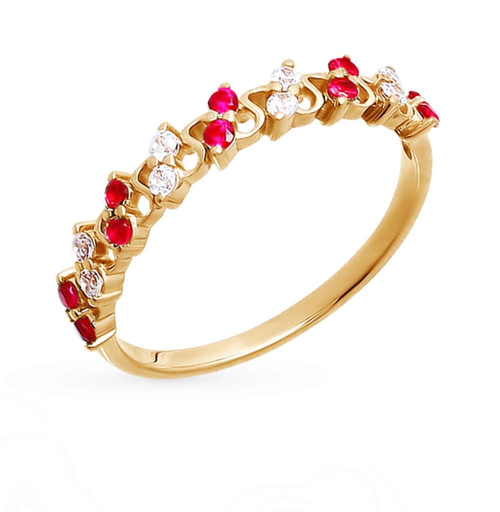 Золотое кольцо с фианитами SOKOLOV 015851* в Самаре