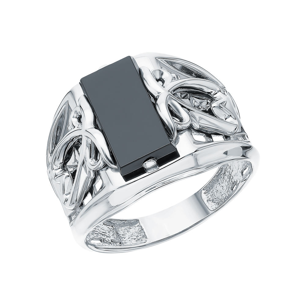 Серебряное кольцо с ониксом в Нижнем Новгороде