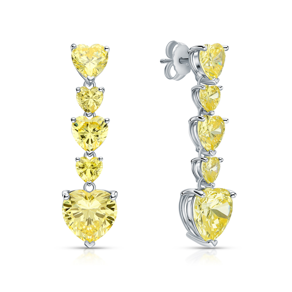 Серебряные серьги с фианитами в Нижнем Новгороде