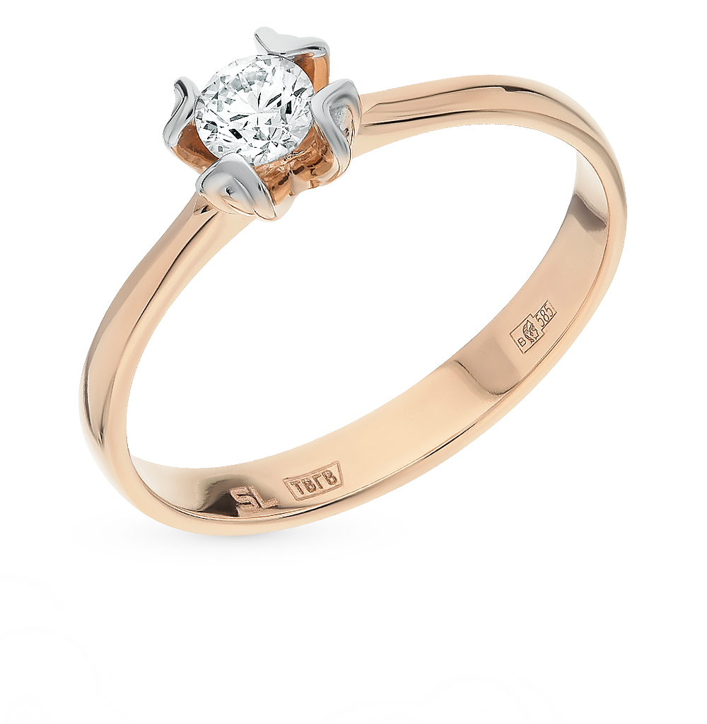Золотое кольцо c бриллиантом в Санкт-Петербурге