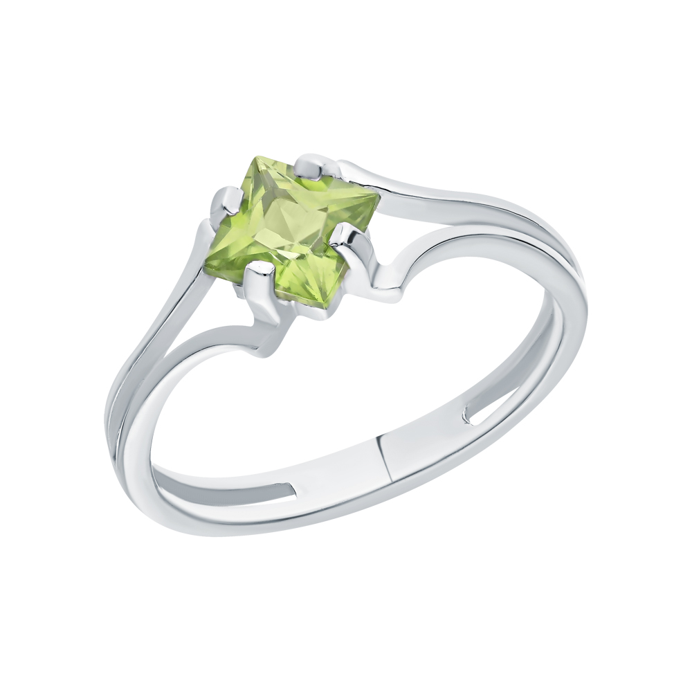 Фото «Серебряное кольцо с хризолитом»
