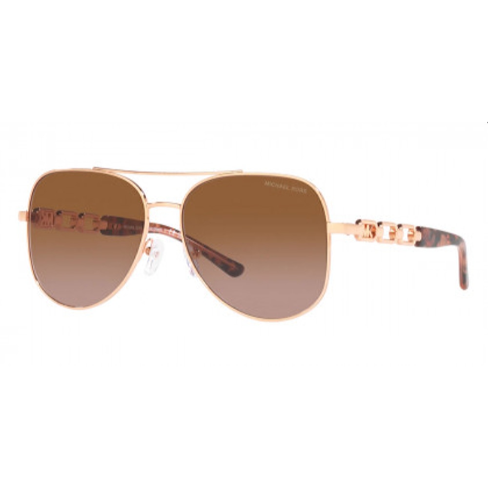 Женские солнцезащитные очки из Италии марки MICHAEL KORS из коллекции Aviator модель 0MK112111081358 в Новосибирск