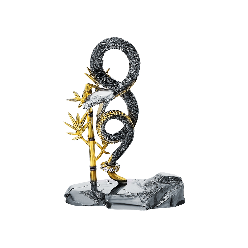 Серебряная статуэтка "Символ года Змеи" в Краснодаре