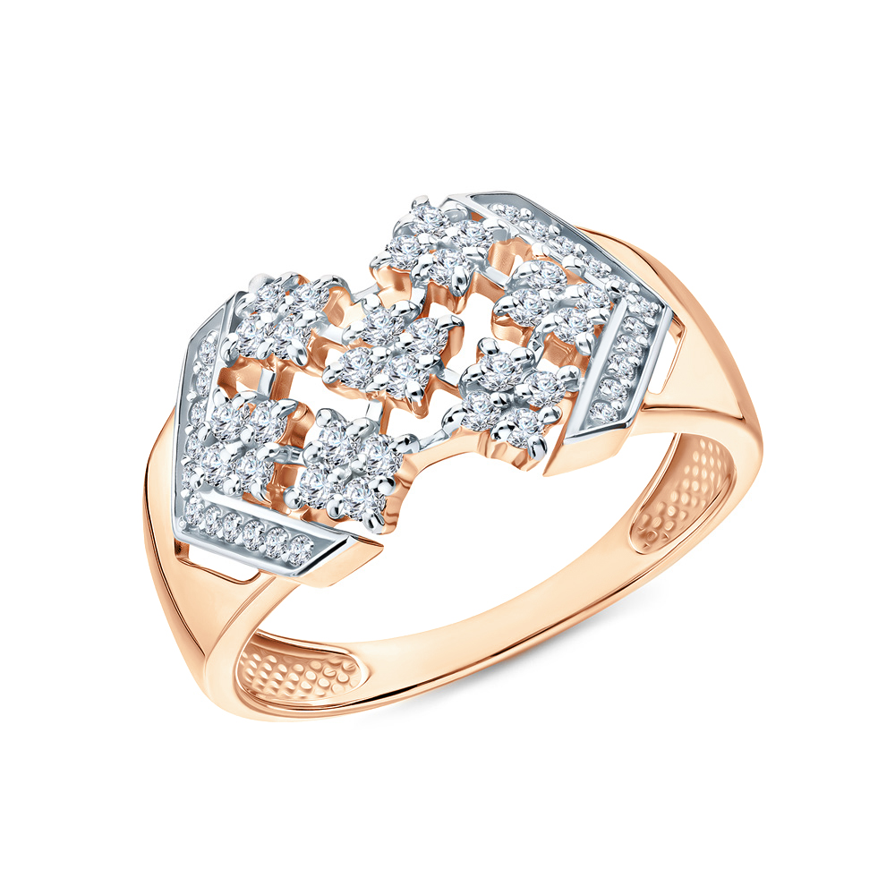 Золотое кольцо с бриллиантами в Новосибирске