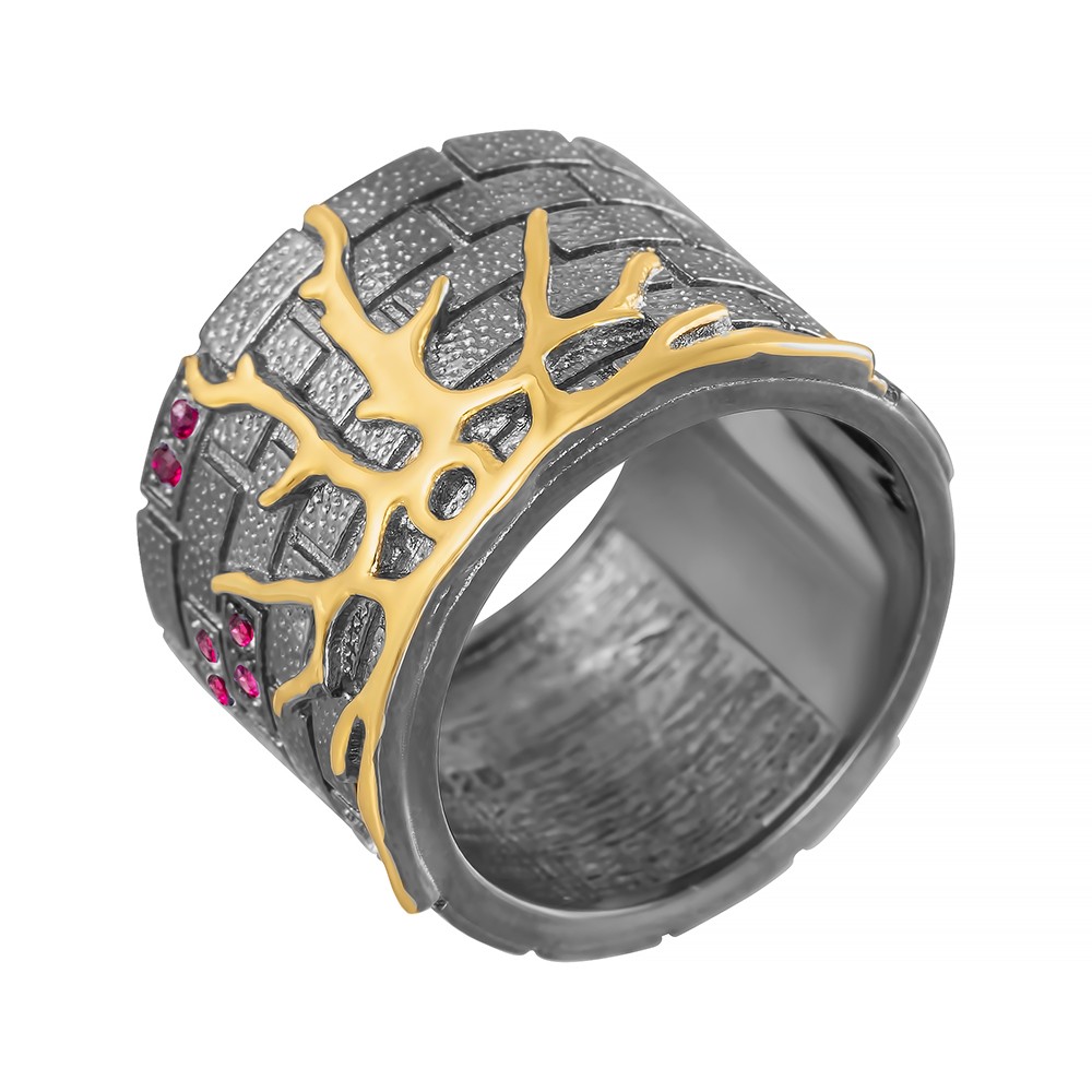 Серебряное кольцо с родолитами в Краснодаре