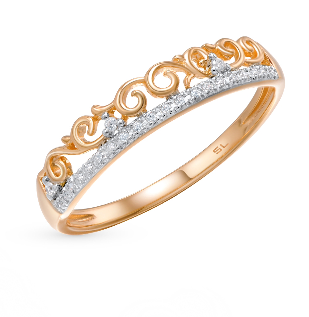 Золотое кольцо с бриллиантами в Краснодаре