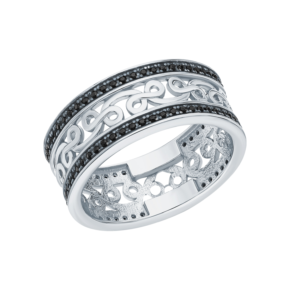 Серебряное кольцо с ситаллами в Новосибирске