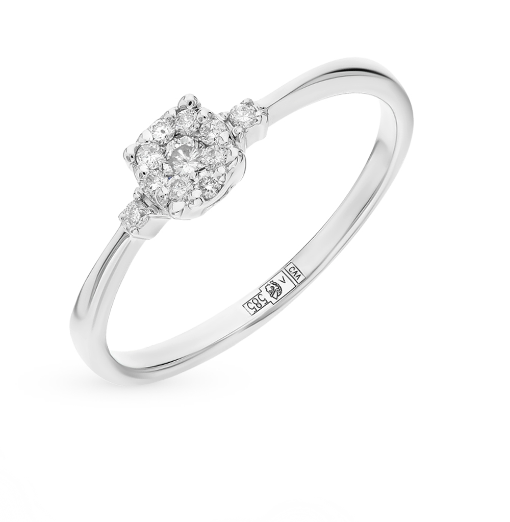 Золотое кольцо с бриллиантами