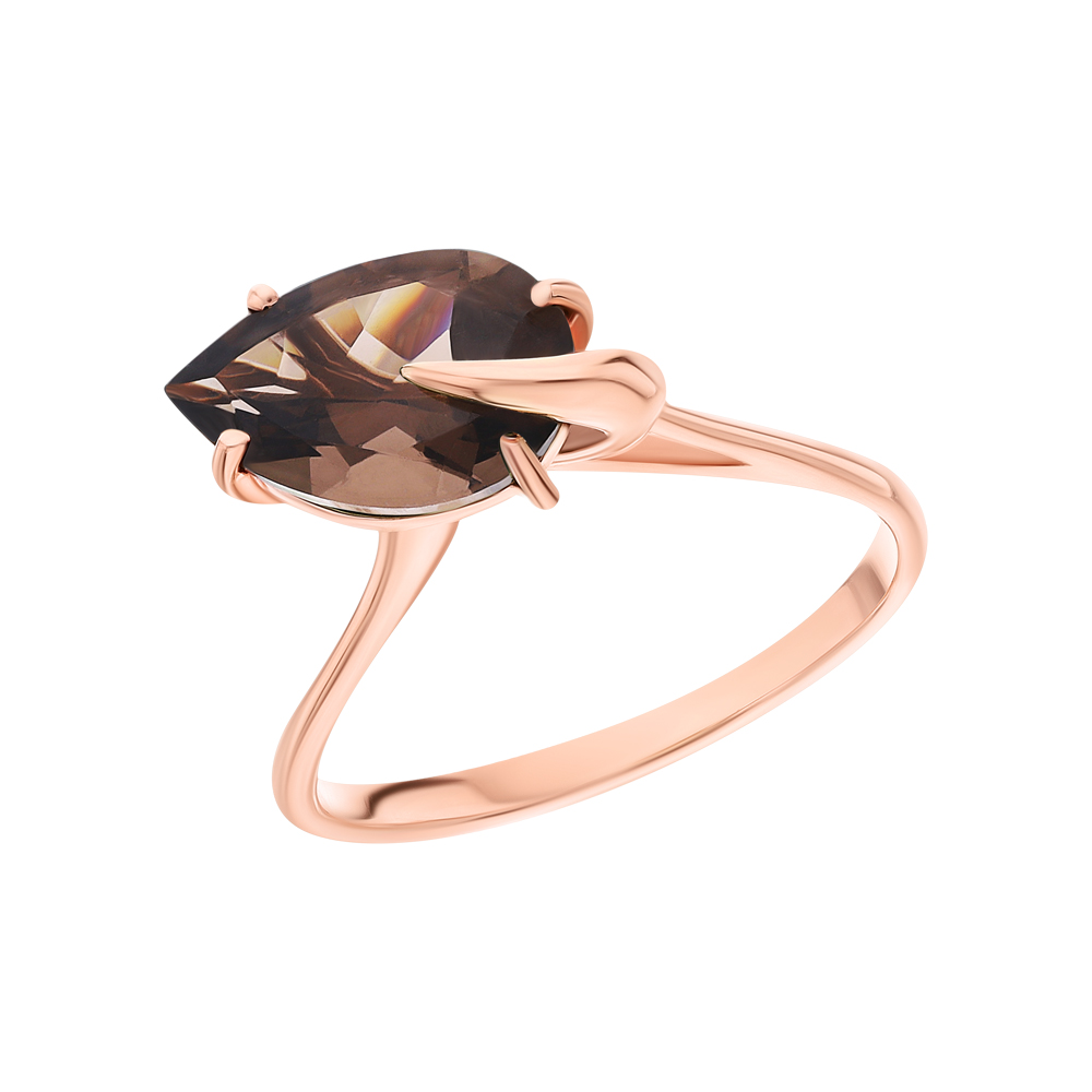 Золотое кольцо с раухтопазами в Самаре