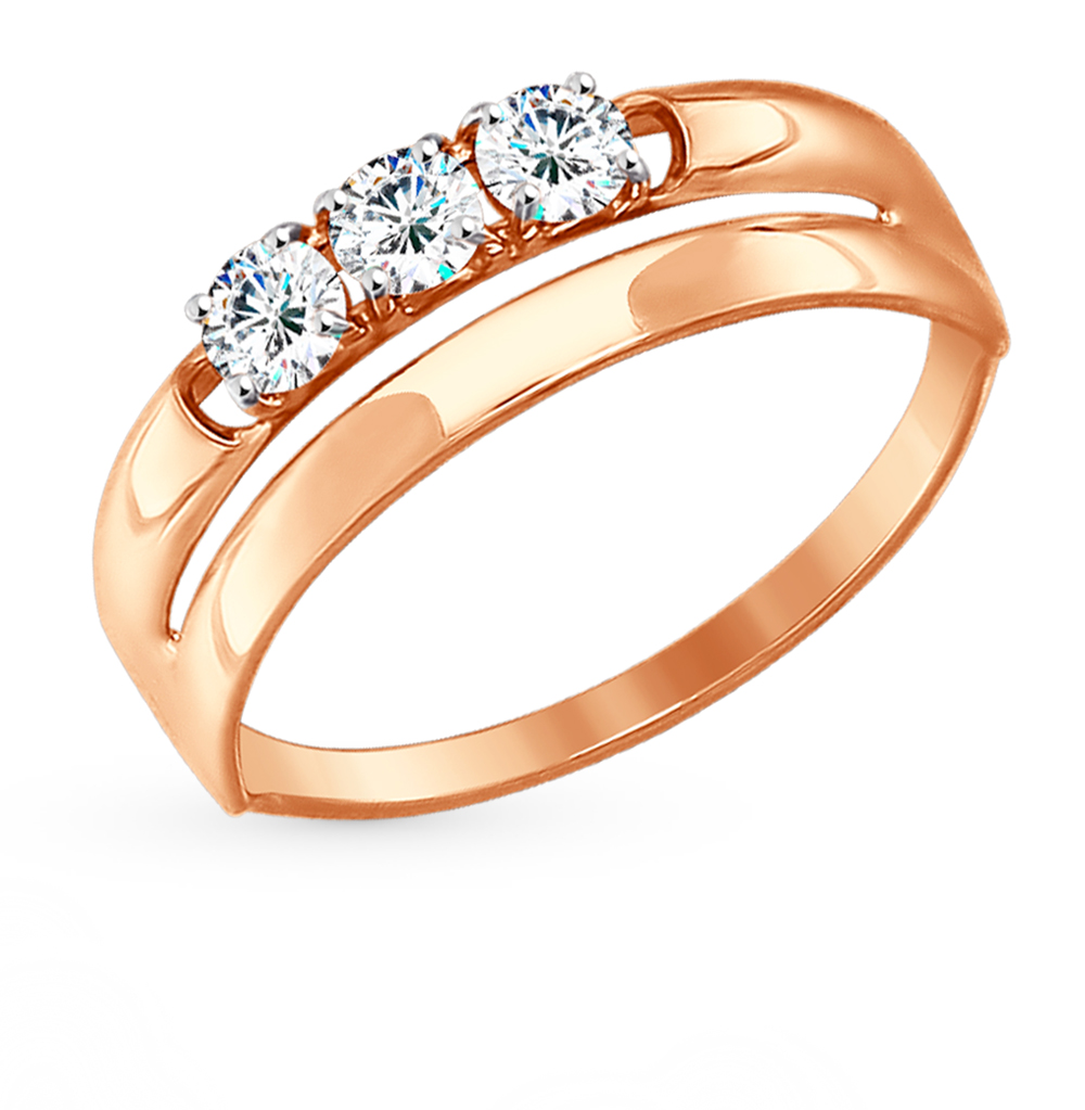 Золотое кольцо с фианитами SOKOLOV 81010287* в Самаре