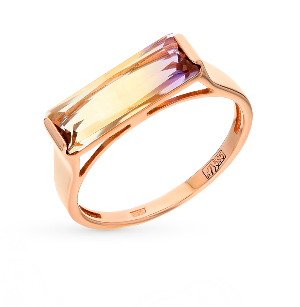 Фото «Золотое кольцо с аметрином»