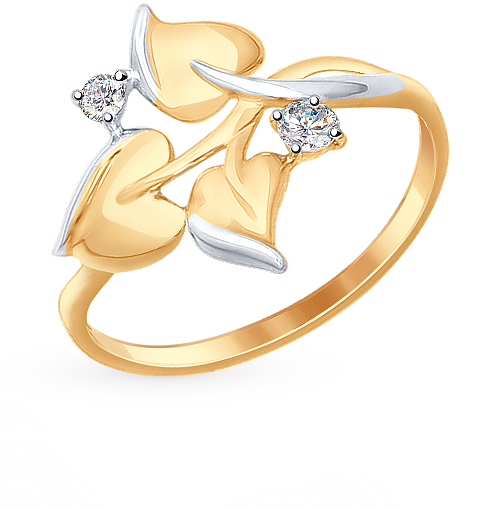 Золотое кольцо с фианитами SOKOLOV 017316* в Самаре