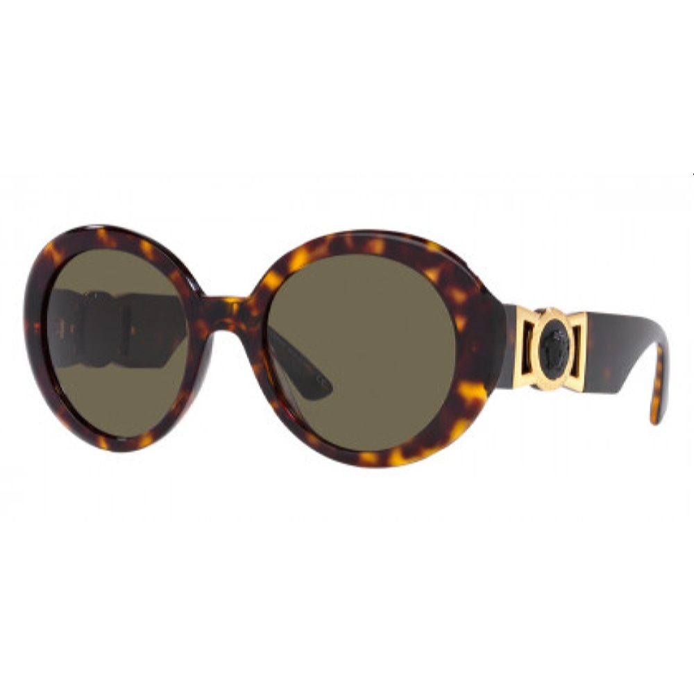 Женские солнцезащитные очки из Италии марки VERSACE из коллекции Round модель 0VE4414108/355 в Нижнем Новгороде
